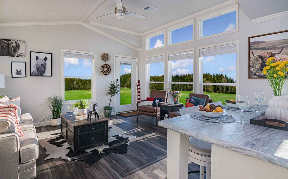 manufactured home -Interior view of a Smart Cottage by Oak Creek Home Builders